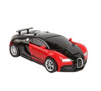 Zhangpu Coche de Juguete de Deformación para Niños, Coche de Transformación Duradero de un Botón para Niños, Juguete Educativo de Reconocimiento de Color de Plástico