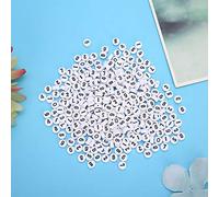 Zhangpu Cuentas Acrílicas con Cuentas 15 × 10 × 3 500 Piezas Acrílicas Accesorios de Joyería de Diy Número 0-9 para Colección de Manualidades