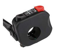 Zhangpu Interruptor de Encendido de Motocicleta de 22 Mm, Botón de Encendido y Apagado del Motor de Arranque para Manillar Universal, DC12V/10A para Motocicletas, Vehículos Todo Terreno, Scooters, 1