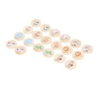 Zhangpu Juego de Memoria de Madera, Juguete Educativo Que Mejora Las Habilidades de Pensamiento para Niños Pequeños, Material Duradero de Madera Contrachapada de Tilo para el Desarrollo Temprano del
