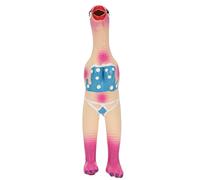 Zhangpu Juguete de pollo chirriante de látex para perros, juguete para mordazas de perro, divertido juguete interactivo para perros pequeños, medianos y grandes (OK, pollo)
