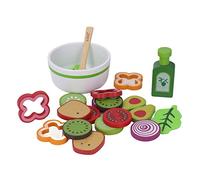 Zhangpu Juguete Educativo de Madera para Ensalada de Frutas Que Mejora la Cognición para Niños, Juego de Juguetes de Cocina de Aprendizaje de Rompecabezas para Interacción Entre e Hijos, Juguete de