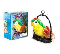 Zhangpu Juguete electrónico de peluche Loro hablando, pájaro de peluche, repite lo que has dicho, juguete para niños y bebés de 0 a 12 meses (verde)