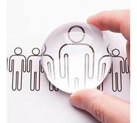 Zhangpu Lupa de Domo X8 Lupa de Domo Portátil 6 × 6 × 5 de óptica 8X Lectura de Papel Portátil de Acrílica Manos Libres