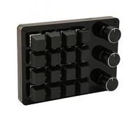 Zhangpu Mini Teclado Programable con Interruptor Azul de 16 Teclas para Juegos, Medios de Oficina, Teclado Personalizado Macro Intercambiable en Caliente para Oficina y Juegos