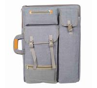 Zhangpu Mochila de Transporte para Bocetos, Portafolio de Arte, Bolsa de Almacenamiento para Artista, Bolso de Hombro de Lona para Dibujo de Bocetos de Arte (Gris)