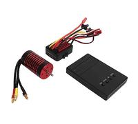 Zhangpu Motor sin Escobillas 800W Motor Impermeable de Alta Torsión 35A ESC Juego de Tarjetas de Programa para 1/12 Control Remoto Coche HSP Aleación de Aluminio Rojo Tamaño 1.85x1.1in (2800KV)