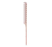 Zhangpu Peine de de Rata Peine de Peluquería de Aluminio de Peinado Profesional para Salones de Peluquería de para Cabello con Dientes Lisos para Todo Tipo de Cabello Cortador de Colorista 8.9 X 1
