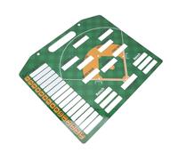 Zhangpu Tablero de Entrenamiento de Béisbol Tablero de Alineación de Borrado en Seco Magnético Profesional de Doble Cara para Entrenadores, Ideal para Entusiastas del Entrenamiento de Fútbol PVC