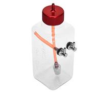 Zhangpu Tanque de Combustible RC de Alta Resistencia para Avión RC Mecanizado CNC Tapa de Combustible de Metal para Adultos/Expertos Plástico Transparente (300 ml (para Aviones de 15 a 26 CC))