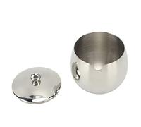 Zhangpu Tarro de Especias de Acero Inoxidable con Tapas, Recipientes para Condimentos, Recipientes para Sal, Organizador de Almacenamiento de Especias, Caja de Condimentos (Plata)