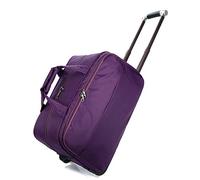 ZHANGQIANG - Bolsa de fin de semana para mujer, bolsa de viaje de lona para la noche para mujeres y hombres, bolsa de viaje para fin de semana, bolsa de mano con funda para carrito doble comodidad,