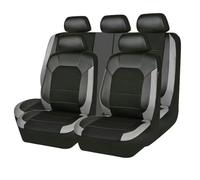zhangqin Fundas de Asiento para Toyota Land Cruiser (J100-J300 1998-2025 2026), Protecciones de Coche en Cuero Sintético, Juego Completo 5 Plazas Transpirable, Cubiertas con Reposacabezas,Grey