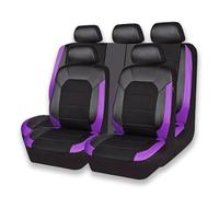 zhangqin Fundas de Asiento para VW Caddy Life (2K 2C SB 2004-2025 2026), Protecciones de Coche en Cuero Sintético, Juego Completo 5 Plazas Transpirable, Cubiertas con Reposacabezas,Purple