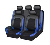 zhangqin Fundas de Asiento para VW Caddy Life (2K 2C SB 2004-2025 2026), Protecciones de Coche en Cuero Sintético, Juego Completo 5 Plazas Transpirable, Cubiertas con Reposacabezas,Blue
