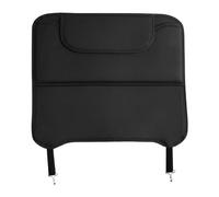 zhangqin Protector de Respaldo de Coche para Ford Fiesta (Mk1-Mk7 1976-2023), Alfombrilla Anti-Patadas de Cuero con Bolsillo, Fácil de Limpiar, Antigraffio, Protección de Suciedad,Black