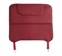zhangqin Protector de Respaldo de Coche para Ford Fiesta (Mk1-Mk7 1976-2023), Alfombrilla Anti-Patadas de Cuero con Bolsillo, Fácil de Limpiar, Antigraffio, Protección de Suciedad,Red