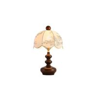 zhangrui1888 Lámpara de noche Retro Wooden Table Lamp 3 Color Bedside Nightstand Light for Bedroom Study Lámparas de dormitorio