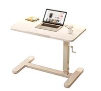 zhangrui1888 Mesa Auxiliar de sofá Bed Desk Laptop Adjustable Sofa Side Table Folding Mesita de Noche(Blanco)