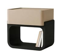 zhangrui1888 Mesita de Noche Mesita de Noche con cajón y Estante Abierto for Uso Almacenamiento en la Sala Estar del Dormitorio Armario de Noche(Bruin,Grande)