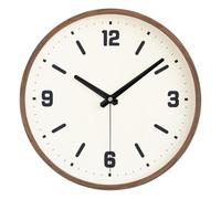 zhangrui1888 Reloj de Pared Reloj de Pared con diseño veta Madera, Movimiento Cuarzo, Funcionamiento silencioso y alimentación a Pilas Decoración Moderna(10 Inches)