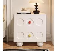 ZHANGshouf Mesita de Noche de Madera con 2 cajones, mesita de Noche Que Ahorra Espacio, mesita de Noche Cuadrada Sencilla para Guardar Cosas en el Dormitorio.