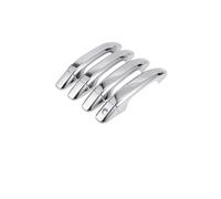 ZHANGWENLING derecho Maneta Puerta Cubierta Manija Puerta Exterior 4 Uds Para GMC Para Yukon Sin Teclado Tono Plateado Cromado(Chrome Silver)