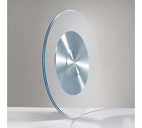 ZHANGXAO Bandeja giratoria Redonda Lazy Susan de Vidrio Templado de 60 cm, Plato Giratorio de 360° para Servir, Resistente, Transparente.