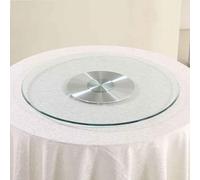 ZHANGXAO Plato Giratorio Grande de 78 cm con Superficie Redonda de Vidrio para Mesa de Comedor, Plato Giratorio Lazy Susan de 89 cm y 99 cm para Mesa de Centro, Plato Transparente de 50 cm para servi