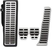 zhangxfeng Kit Fundas Pedales Coche para Audi A3 MK2 8P 2003-2013, Acero INOX/Antideslizante Acelerador, Freno y Embrague