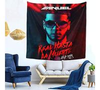 ZhangYu Anuel AA Tapiz Mural Colgante de pared Inicio Mural Decoración Manta Decoración de arte para ropa de cama Tapiz 59 X 59 pulgadas