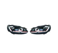 ZHANGZHENGYAO Faro Principal Para VW Para Golf 6 Para Mk6 2009-2012 Faros Delanteros LED Proyector(GTI Red)