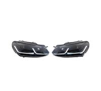 ZHANGZHENGYAO Faro Principal Para VW Para Golf 6 Para Mk6 2009-2012 Faros Delanteros LED Proyector(Smoke)