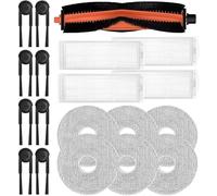 Zhanhai 11/19 piezas de paños de fregona de cepillo principal, filtros HEPA, kit de cepillos laterales para Xiaomi S40 Pro OV71GL, accesorios de repuesto para robot aspirador (19 unidades)
