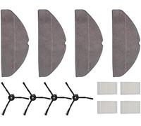 Zhanhai 12/19 filtros HEPA de repuesto para trapeador, cepillos laterales para robot aspirador Tapo RV30 Max / RV30 Max Plus / RV20 Max / RV20 Max Plus (12 unidades)