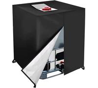 Zhanhai Cubierta para tanque de agua 210D para contenedores IBC, 300L/600L/800L/1000L, impermeable, a prueba de polvo, con cremallera lateral, cubierta de almacenamiento plegable (1000L 120 x 100 x