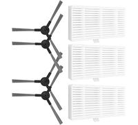 Zhanhai Filtros de cepillos laterales para robot aspirador Cecotec Conga 999 X-Treme, accesorios de repuesto, kit de filtro de cepillo lateral (A)