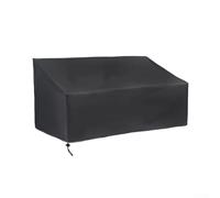 Zhanhai Funda para banco de jardín, 2/3/4 plazas, impermeable, resistente al viento, a prueba de polvo, anti-UV, funda para sofá biplaza para patio, diseño plegable con cordón de ajuste (163 x 66 x 89