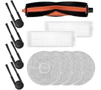 Zhanhai Juego de 11/19 paños de fregona para cepillo principal, filtros HEPA, cepillos laterales, compatible con Xiaomi S40 Pro OV71GL, accesorios de repuesto para robot aspirador (11 unidades)