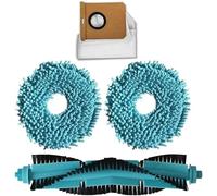 Zhanhai Juego de 4 bolsas de polvo para cepillo principal para aspiradora Conga 20090 Pro AI, 1 cepillo principal, 2 paños de fregona, 1 bolsa para polvo