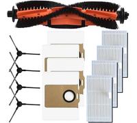 Zhanhai Juego de cepillos principales HEPA para aspirador robot Conga M20, bolsas de polvo, cepillos laterales para aspiradora Conga M20, piezas de repuesto (A)