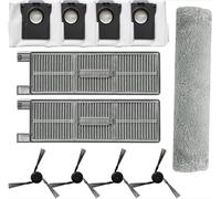 Zhanhai Kit de repuesto de filtros de bolsa de polvo para cepillo de rodillo para robot aspirador Mova Z5, Z5 Pro, Z50 Ultra y Z50 (11 unidades)