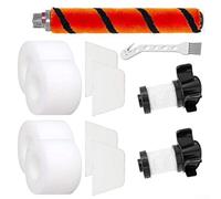 Zhanhai Kit de repuesto para aspiradora Shark Duo-Clean IF100 HV390 IF200 IC205, 1 rollo de cepillo suave, 2 filtros HEPA, 4 filtros de espuma y fieltro