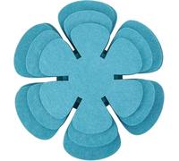 Zhanhai Paquete de 12 protectores de sartén, 8/10/12 pulgadas, 3 tamaños diferentes, almohadilla de fieltro lavable y reutilizable, protección apilable para sartenes, ollas y cuencos (azul)