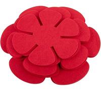 Zhanhai Paquete de 12 protectores de sartén, 8/10/12 pulgadas, 3 tamaños diferentes, almohadilla de fieltro lavable y reutilizable, protección apilable para sartenes, ollas y cuencos (rojo)