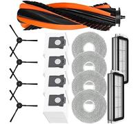 Zhanhai Paquete de 15/32 paños de fregona para cepillo principal, bolsas de polvo, cepillos laterales para Cecotec para robot aspirador Conga X70, accesorios de repuesto (15 unidades)