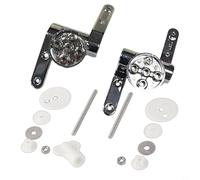 Zhanhai Pieza de conexión para cubierta de inodoro, pieza de repuesto de bisagra de zinc, cierre suave, bisagra de descenso lento, accesorios de cubierta de inodoro