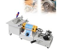 ZHANIZING Sierra Lapidaria Para Joyería De 750 W, Mini Sierra De Mesa Versátil Para Cortar Y Pulir Piedras Preciosas, Velocidad Variable. 800-10000 Rpm, Para Piedras Preciosas, Metal Y Madera