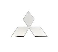 ZHANK Coche Emblema para Mitsubishi Montero Sport 2019-2023, Insignia Logo Capó Delantero O Puerta del Maletero Pegatinas Adhesivo para Carroceria Car Decoración Estilo Accesorios,Silver-9 * 7.8cm