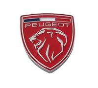 ZHANK Coche Emblema para Peugeot 208 2012-2015, Insignia Logo Capó Delantero O Puerta del Maletero Pegatinas Adhesivo para Carroceria Car Decoración Estilo Accesorios,F